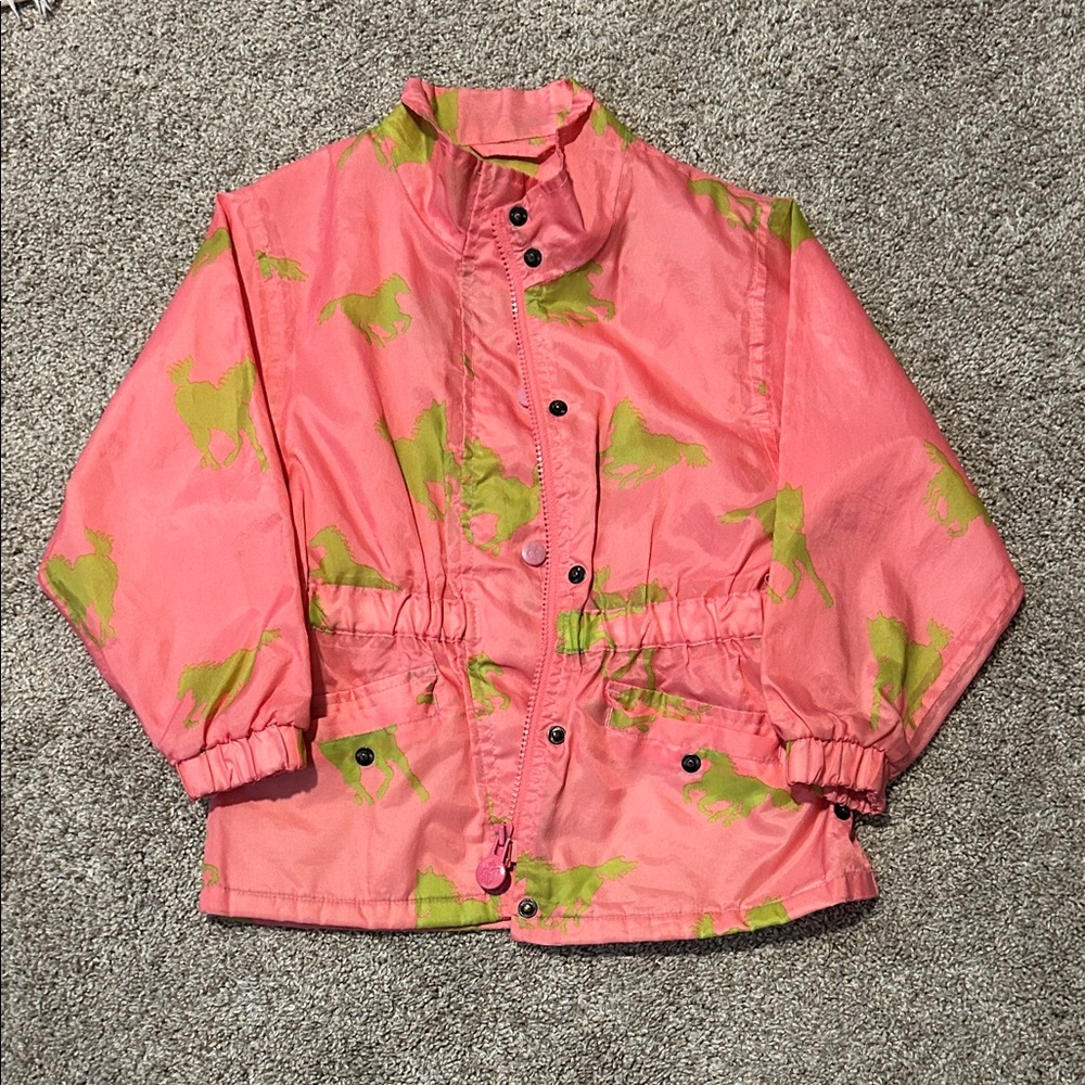 Outback trading company girls XS weather proof jacket - ponies horses